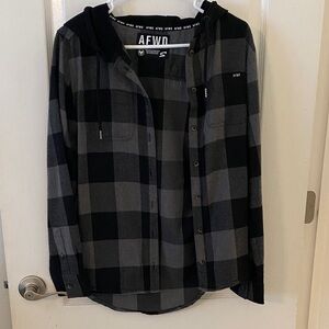 Alpha Forward Small Hooded Flannel
